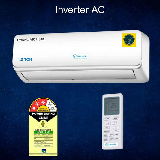 CWCVBL-VP3F183BL | 1.5 Ton Split AC | 3 Star Rating | Inverter