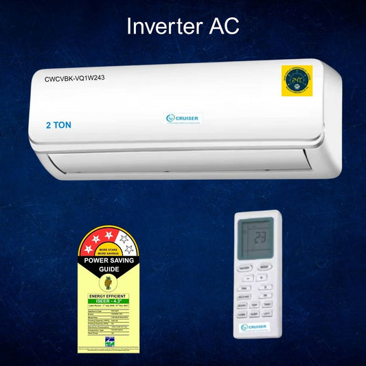 CWCVBK-VQ1W243 | 2 Ton Split AC | 3 Star Rating | Invertor