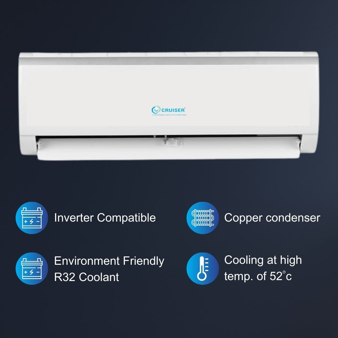 1.5 ton Inverter Split AC (Copper, Anti-dust Filter, CRUISES102 White)