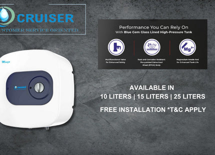 Menzo 10 Liters Water Heater