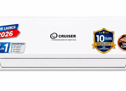 1.0 Ton 5-Star Inverter Split AC — Stay Cool, Even at 52°C