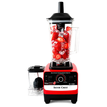 Cruiser Electricals Commercial Blender 2L | Multifunction Electric Mixer Grinder for Hotel & Home Use | 15 Speed Settings | Total Crushing Technology | Plastic Jar & Body