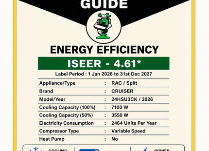 Cruiser 2.0 Ton 3-Star Inverter Split AC, 2026 NEW MODEL