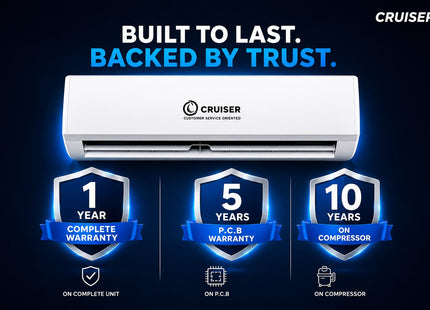Cruiser 1.0 Ton 3-Star Inverter Split AC — Stay Cool, Even at 52°C