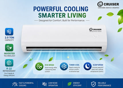 Cruiser 2.0 Ton 3-Star Inverter Split AC, 2026 NEW MODEL
